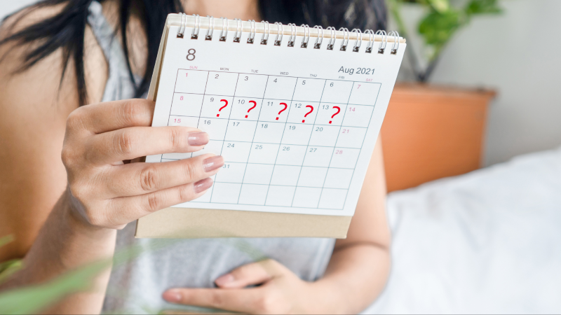 Tình trạng trễ kinh có thể do nhiều nguyên nhân 