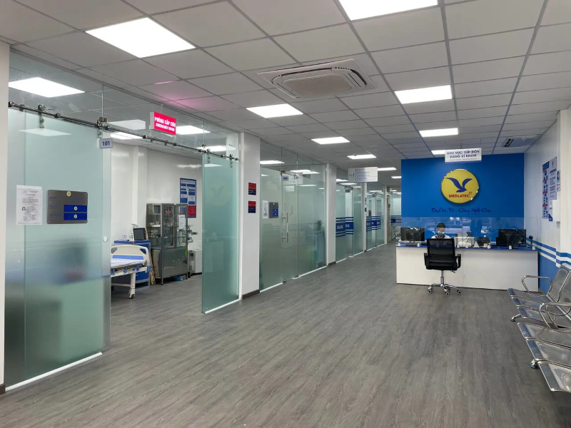 Cơ sở vật chất khang trang, hiện đại tại Phòng khám Chuyên khoa Nội MEDLATEC Cần Thơ
