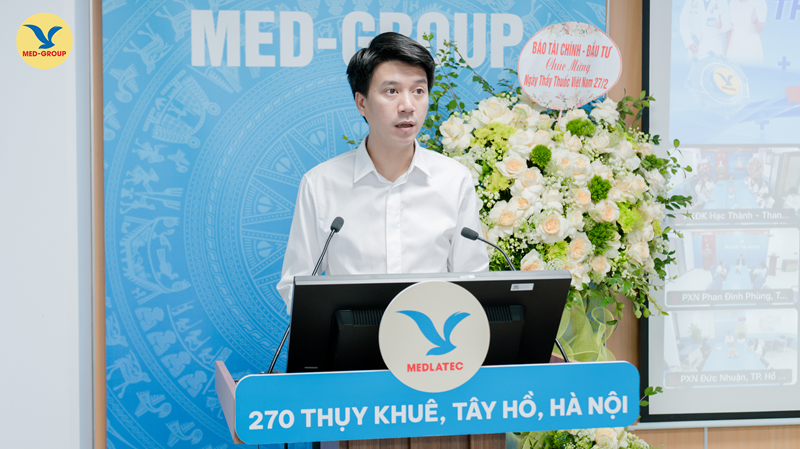 TS. Nguyễn Trí Anh – Tổng Giám đốc MEDLATEC GROUP phát biểu tại chương trình