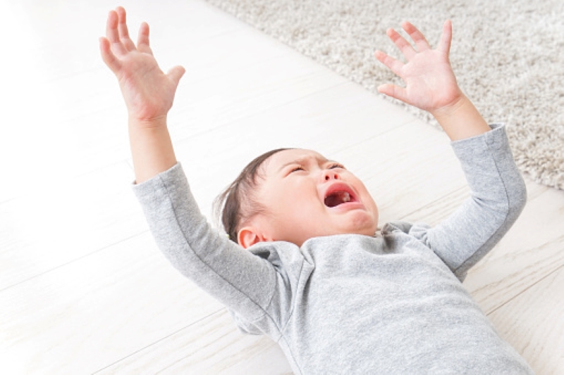 Trẻ dễ cáu giận, ăn vạ khi không được đáp ứng mong muốn do chưa biết cách diễn đạt cảm xúc bằng lời nói