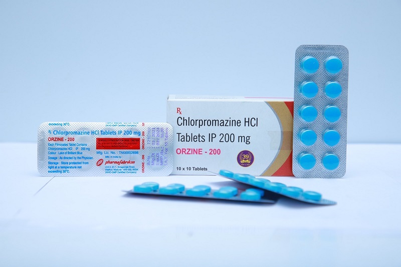 Dạng viên nén chlorpromazine được sử dụng phổ biến trong điều trị ngoại trú.