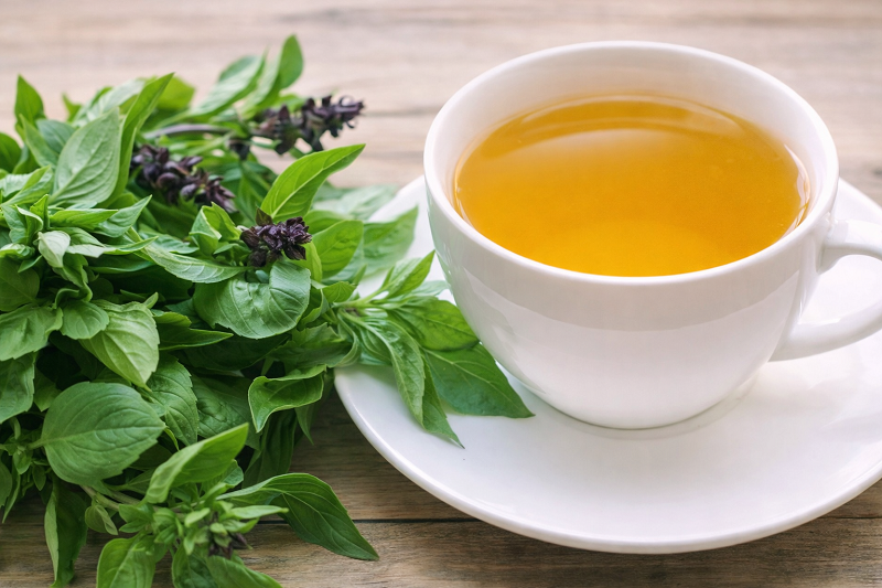 Những người khỏe mạnh, không có bệnh lý nền có thể dùng nước húng quế với lượng vừa phải