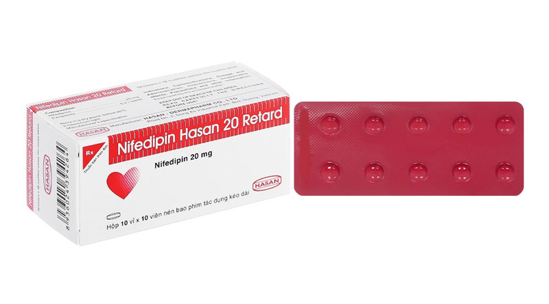Thuốc huyết áp Nifedipin viên nén tác dụng kéo dài