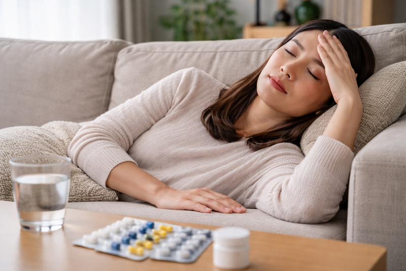 Người bệnh nên nghỉ ngơi ngay khi xuất hiện cảm giác chóng mặt sau khi dùng thuốc