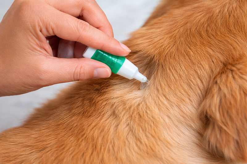 Bạn có thể sử dụng thuốc nhỏ gáy cho thú cưng để kiểm soát bọ chó trong môi trường