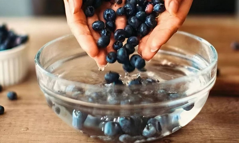 Vỏ việt quất tuy ăn được và an toàn, nhưng cần được rửa sạch trước khi sử dụng để đảm bảo vệ sinh.