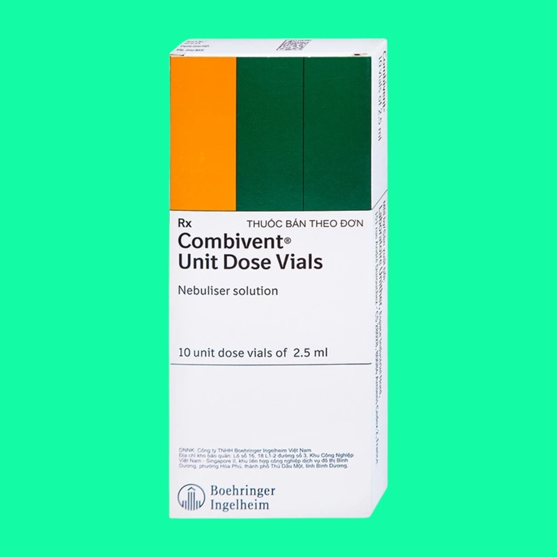 Combivent khí dung có thành phần chính là 2 hoạt chất Ipratropium bromide và Salbutamol