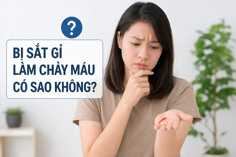 Bị sắt gỉ làm chảy máu có sao không là thắc mắc nhiều người đặt ra