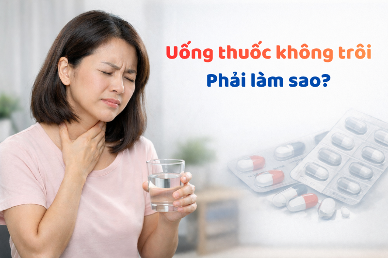 Nhiều người đặt ra thắc mắc “Uống thuốc không trôi phải làm sao?”