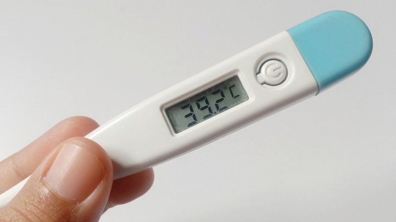 Cháu C. sốt từng cơn, nhiệt độ cao nhất tới 39°C. Ảnh minh họa, nguồn Internet