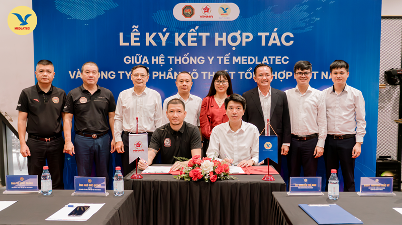 Sự kiện lễ ký kết đánh dấu MEDLATEC chính thức trở thành đơn vị chăm sóc y tế độc quyền cho các giải đấu do Liên đoàn Võ thuật Việt Nam tổ chức trong năm 2026 và ở những năm tiếp theo