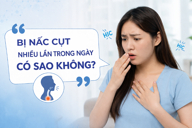 Nhiều người đặt ra câu hỏi bị nấc cụt nhiều lần trong ngày có sao không?