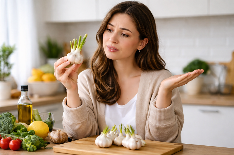 Nhiều người thắc mắc tỏi mọc mầm có ăn được không