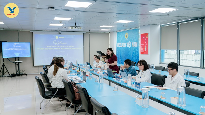 Quang cảnh buổi tiếp đón đoàn công tác của CENTOGENE tại MEDLATEC