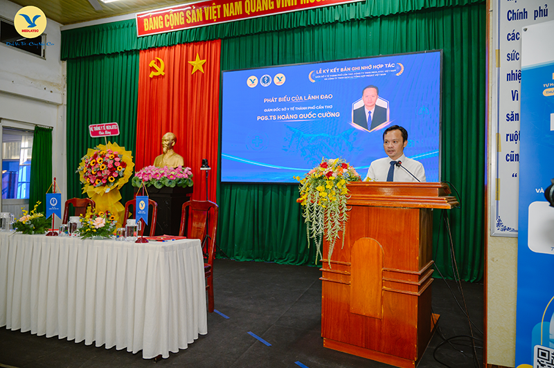PGS.TS Hoàng Quốc Cường phát biểu tại buổi lễ