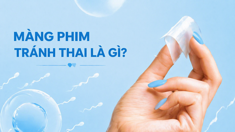 Màng phim tránh thai có dạng tấm mỏng, kích thước nhỏ, dễ mang theo và sử dụng khi cần. 