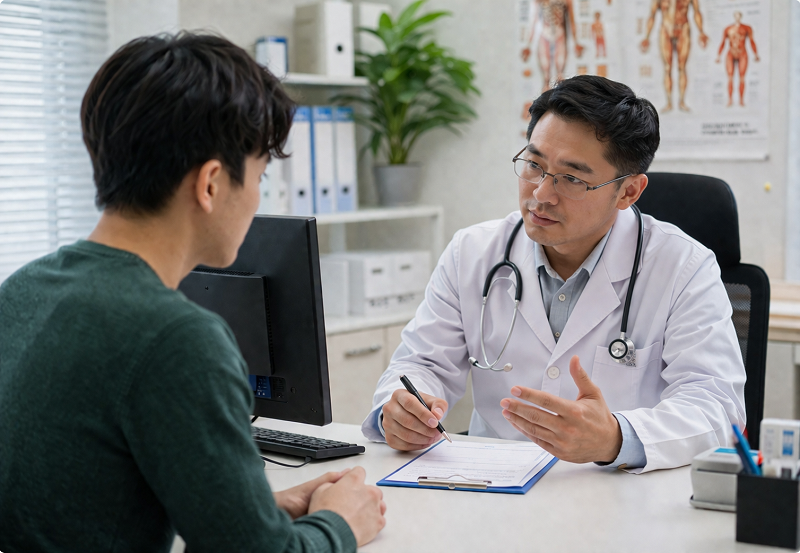 Bạn nên đi khám để xác định nguyên nhân và có hướng điều chỉnh phù hợp, tránh ảnh hưởng lâu dài.