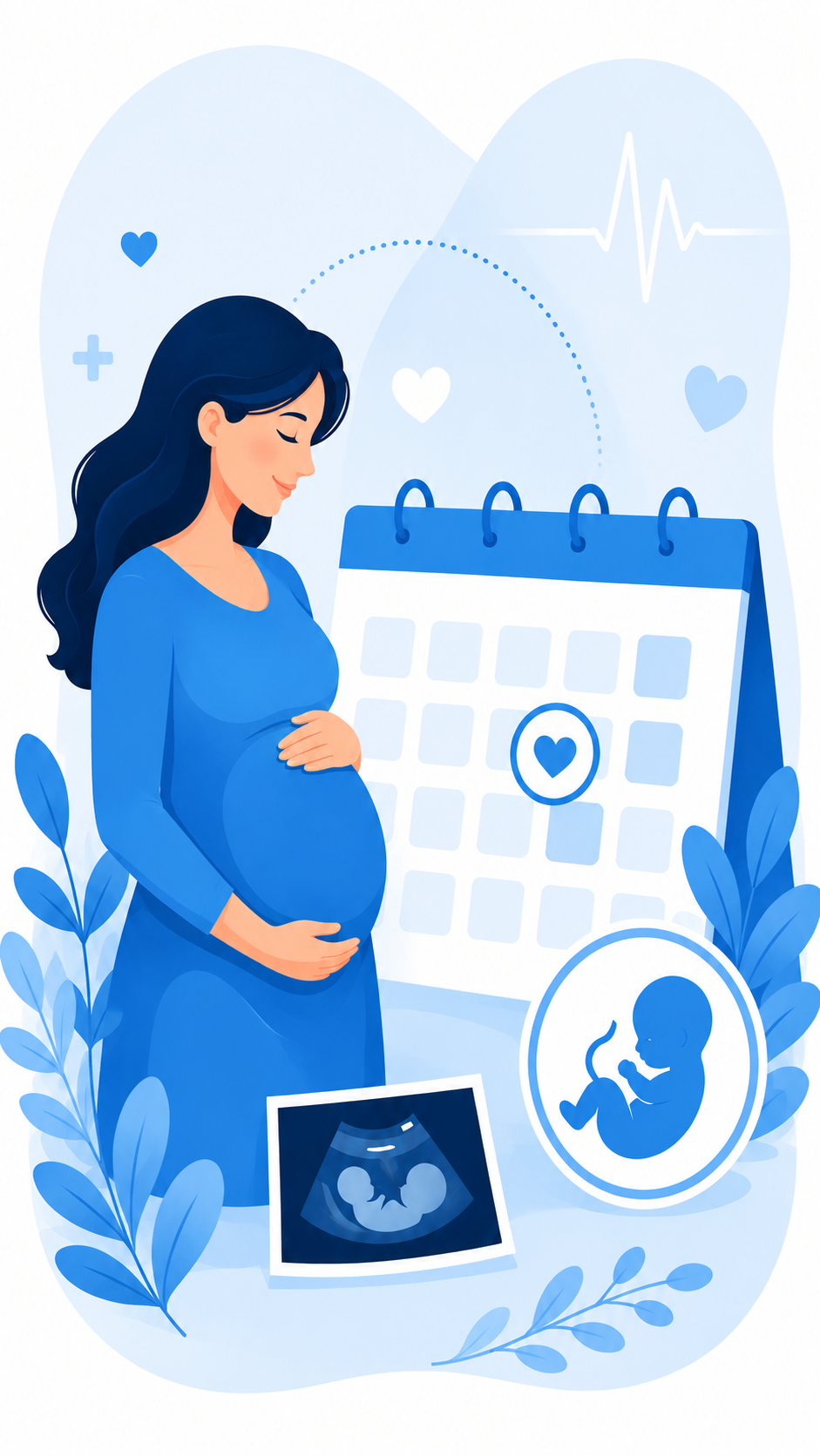 Minh họa công cụ tính ngày dự sinh