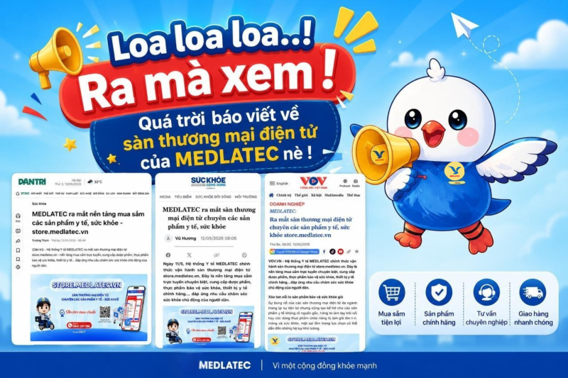 Sự kiện ra mắt sàn thương mại điện tử store.medlatec.vn đã nhận được sự quan tâm và đưa tin từ nhiều cơ quan báo chí
