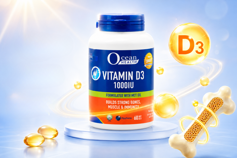 Vitamin D3 có vai trò thúc đẩy hấp thu calci và photpho tại ruột vào máu. Ảnh minh họa