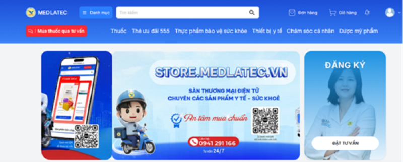 Trải nghiệm mua sắm trực tuyến trên store medlatec, tiện lợi nhanh chóng 
