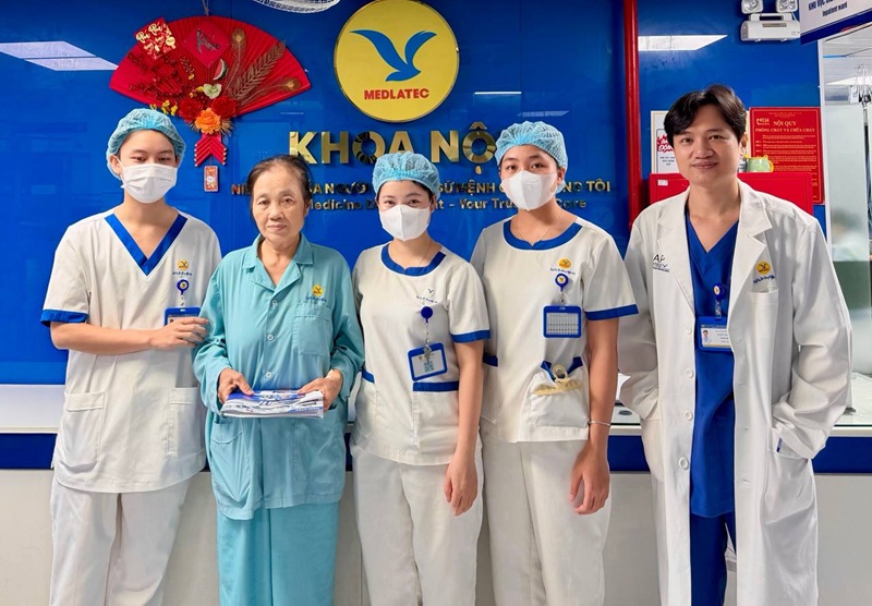 Bệnh nhân được ra viện sau 7 ngày điều trị tại khoa Nội, Bệnh viện Đa khoa MEDALTEC