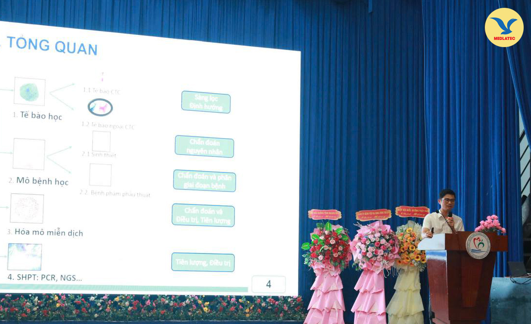 ThS.BSNT Trương Quốc Thanh trình bày các báo cáo chuyên môn tại hội thảo