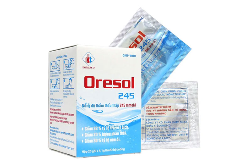 Oresol hỗ trợ bù nước và bù điện giải 
