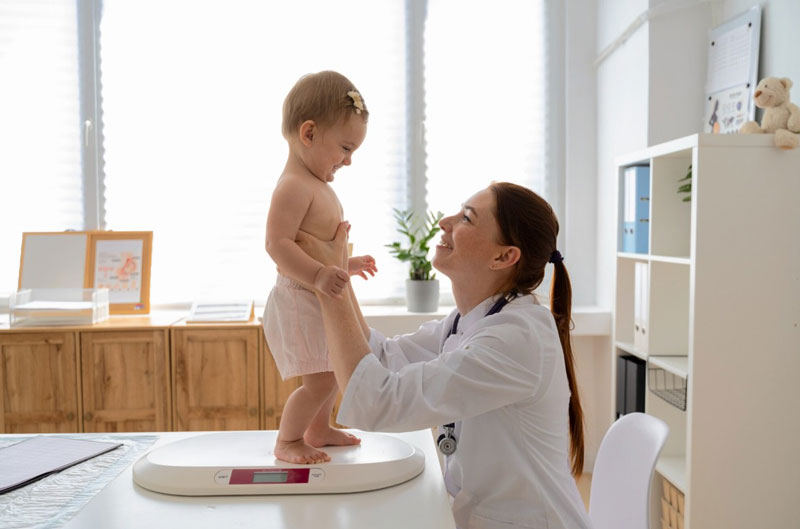 Khi thấy trẻ chậm phát triển hơn so với bạn bè cùng tuổi, ba mẹ nên đưa trẻ đi khám 