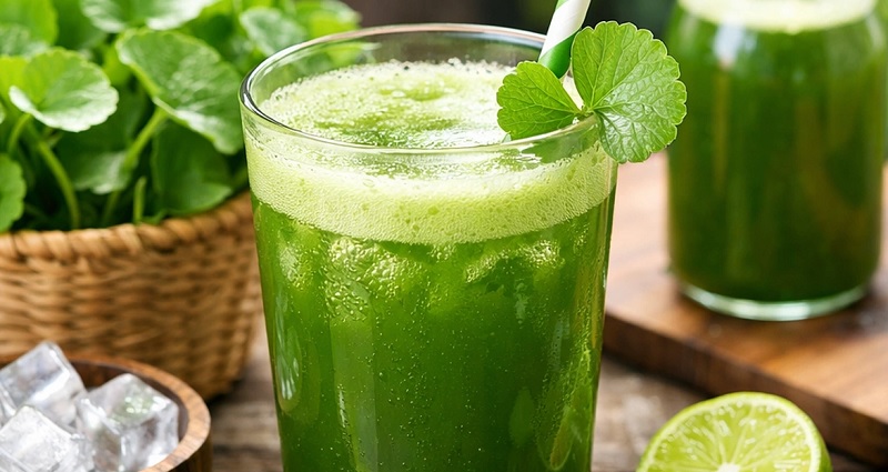 Nước rau má giải nhiệt, hỗ trợ khả năng đào thải độc tố của gan
