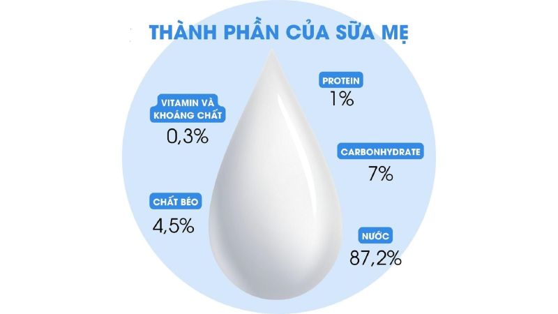 Thành phần dinh dưỡng trong sữa mẹ