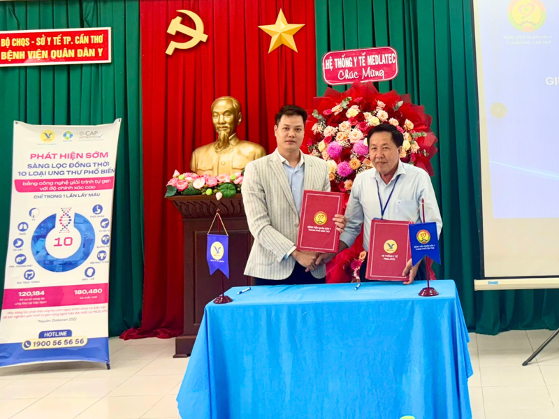 MEDLATEC và Bệnh viện Quân dân Y TP. Cần Thơ đánh dấu mối quan hệ hợp tác nhằm nâng cao chất lượng khám chữa bệnh cho người dân trên địa bàn