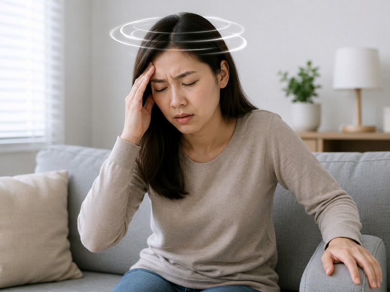 Một số trường hợp có thể gặp tác dụng phụ như chóng mặt hoặc mệt mỏi khi dùng Nebivolol. 