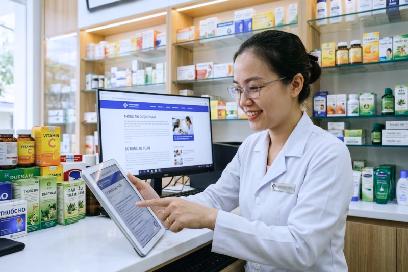 Ưu tiên mua thuốc online tại những đơn vị có dược sĩ hoặc đội ngũ chuyên môn tư vấn.