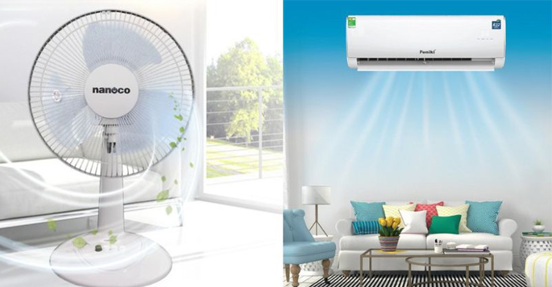 Kết hợp quạt và điều hòa đúng cách sẽ giúp trẻ có được nhiệt độ môi trường ổn định, ngủ ngon giấc