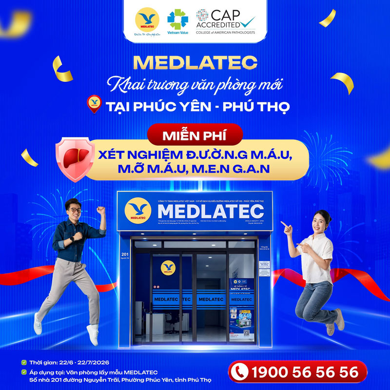 Chương trình ưu đãi đặc biệt nhân dịp khai trương văn phòng lấy mẫu xét nghiệm máu Phúc Yên