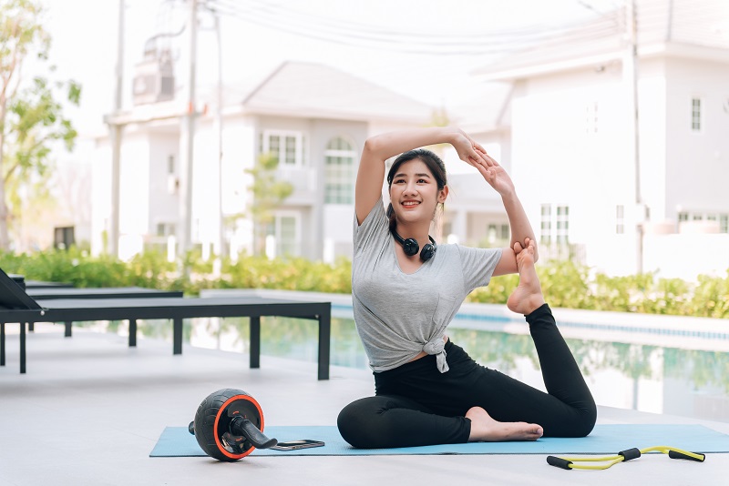 Tập thể dục phù hợp giúp tăng cường sức khỏe tim phổi và hệ hô hấp.
