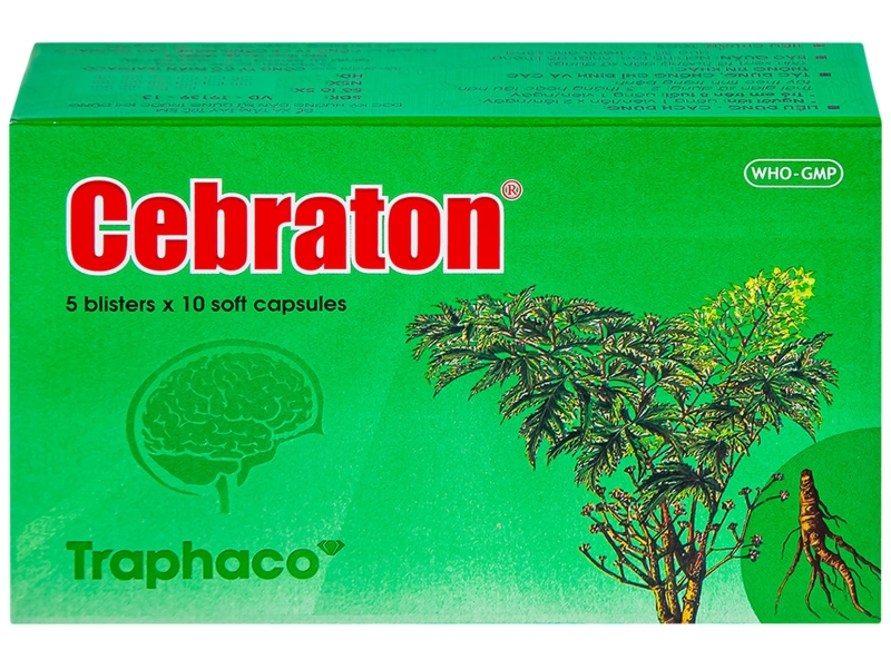 Thuốc Cebraton được sử dụng để hỗ trợ cải thiện tuần hoàn não và tăng cường trí nhớ
