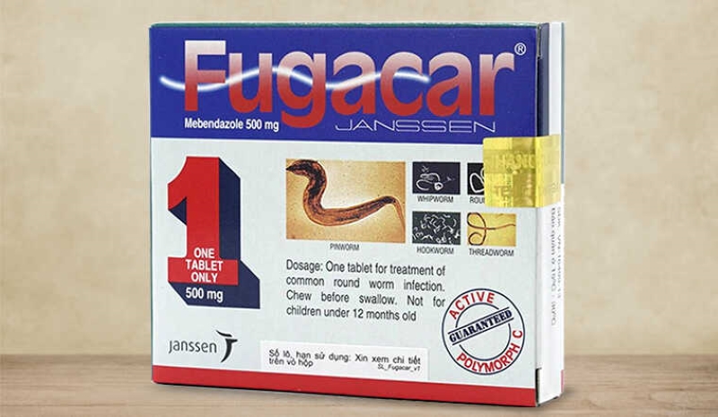 Fugacar có thể được sử dụng trước hoặc sau bữa ăn mà vẫn đảm bảo hiệu quả tẩy giun