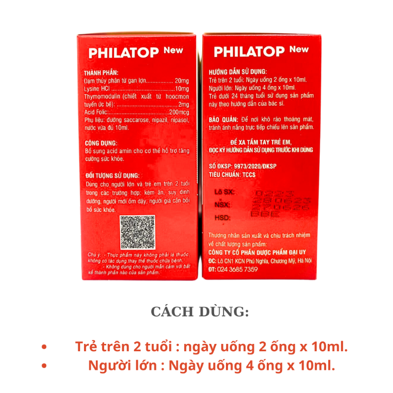 Thành phần của Philatop
