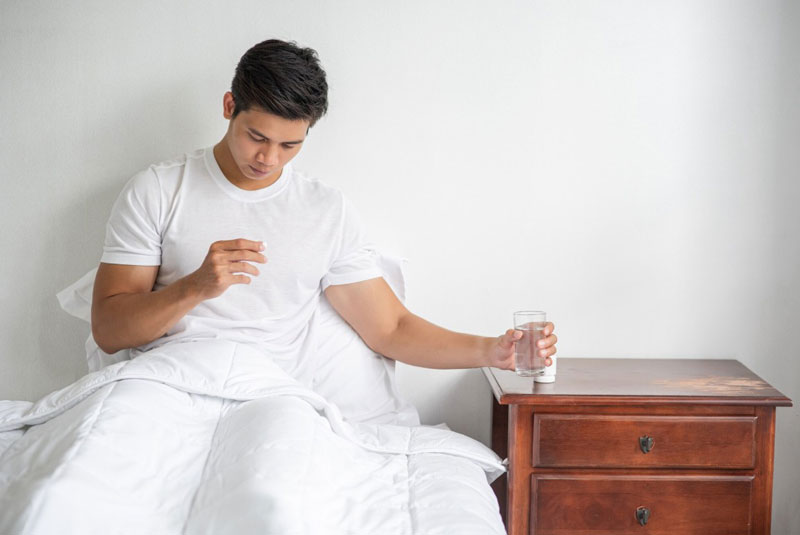 Người bệnh nên uống thuốc vào thời điểm khoảng 30 - 60 phút trước khi ngủ