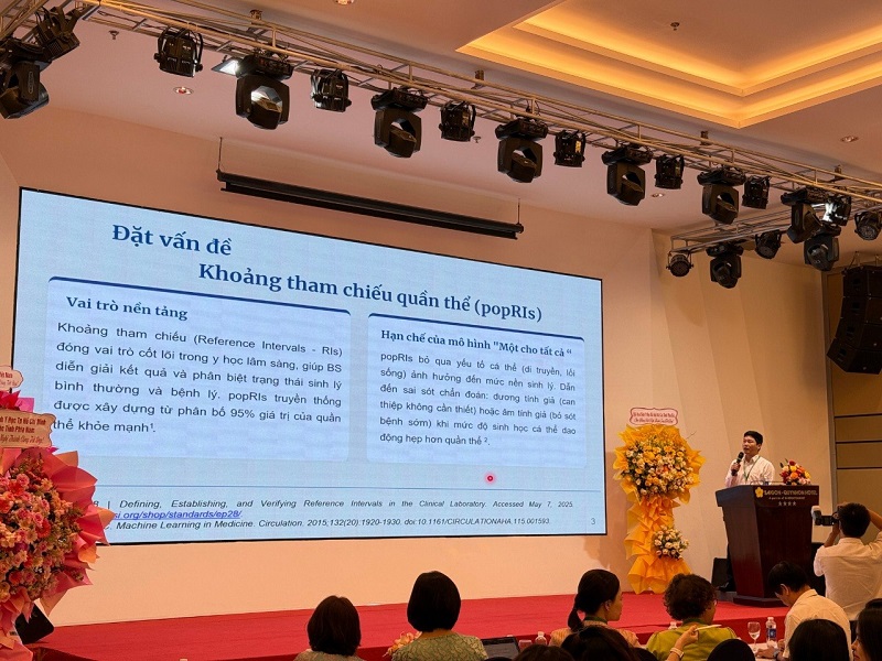 ThS. Hoàng Anh Tùng chia sẻ hướng tiếp cận mới trong diễn giải kết quả xét nghiệm thông qua khoảng tham chiếu cá nhân hóa