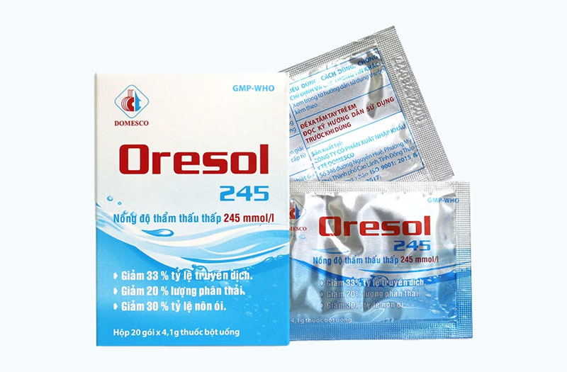 Thuốc dùng phối hợp với dung dịch bù điện giải Oresol