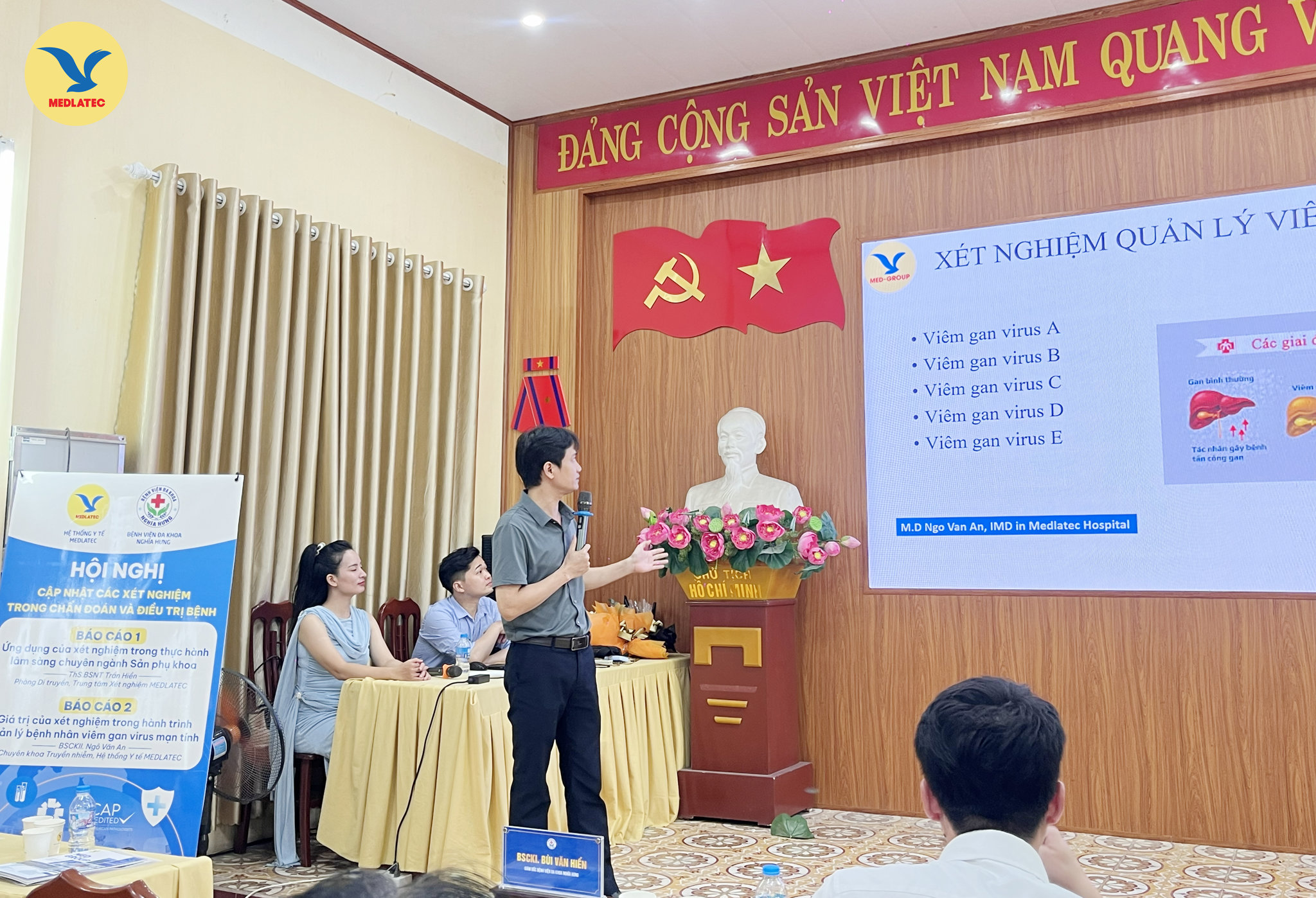 BSCKII. Ngô Văn An - Chuyên khoa Truyền nhiễm MEDLATEC trình bày báo cáo 