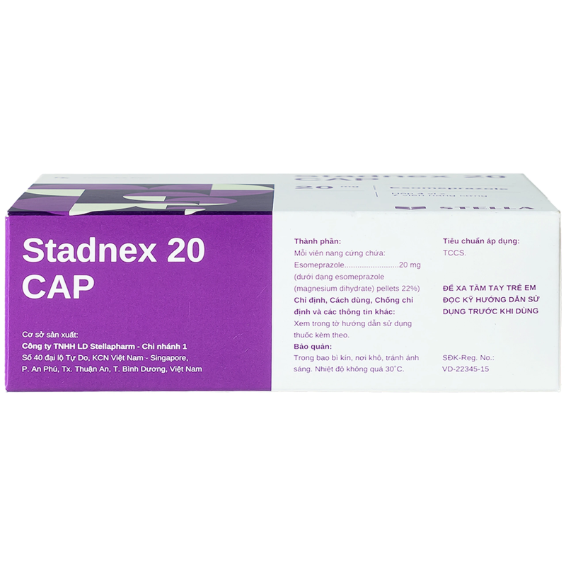 Stadnex 20 Cap thường được khuyến cáo sử dụng trước bữa ăn để tăng hiệu quả kiểm soát acid dạ dày