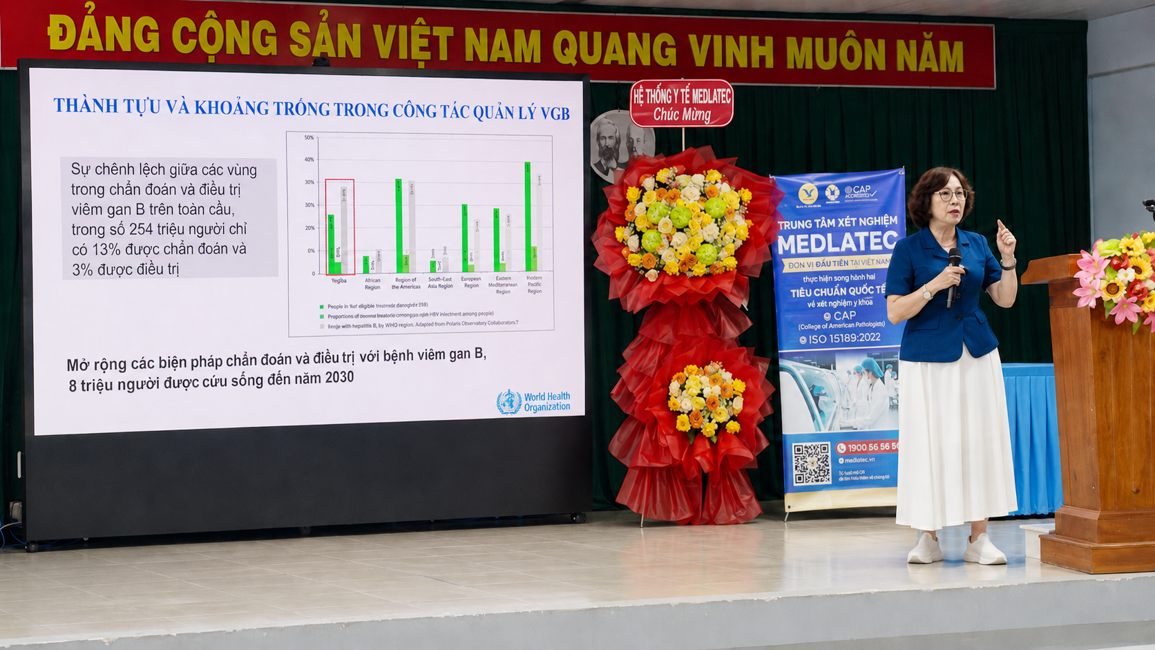 BSCKII. Huỳnh Thị Kim Yến báo cáo chuyên môn tại hội nghị