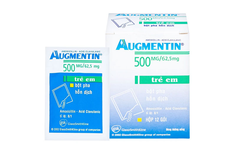 Augmentin 500mg dạng bột cho trẻ em