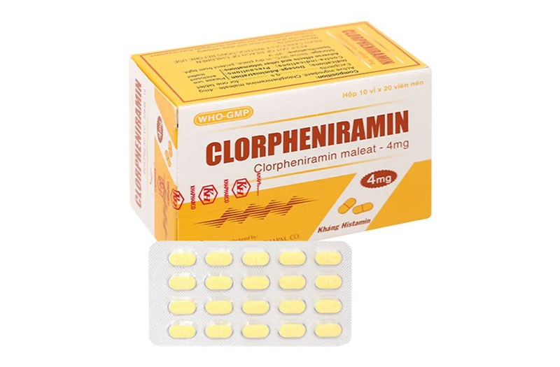 Thuốc Clorpheniramin dùng cho trẻ bị viêm mũi dị ứng hoặc dị ứng da
