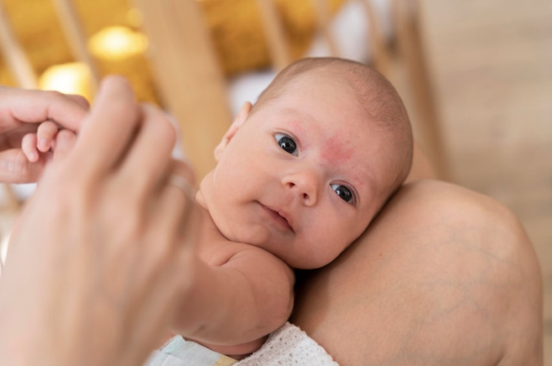 Trẻ bị nóng trong có thể nổi rôm sảy, mẩn đỏ 