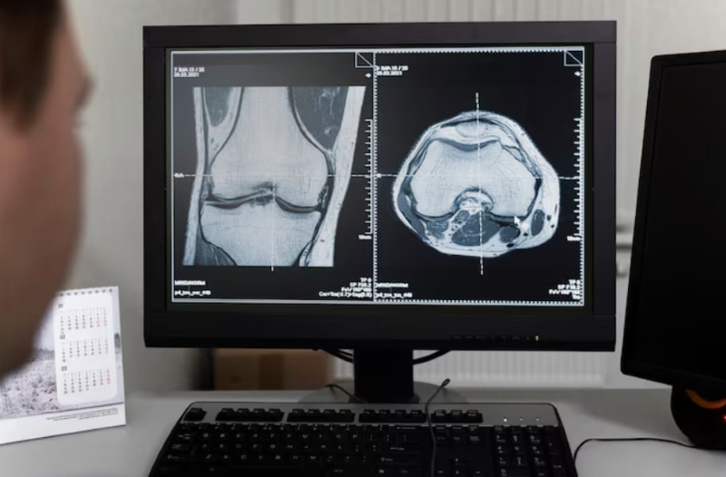 Chụp MRI giúp bác sĩ đánh giá tổn thương dây chằng và các cấu trúc bên trong khớp gối